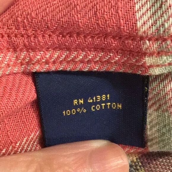 Ralph Lauren 209596689001 Plaid-Multi Soft Cotton Button-Down Shirt - Picture 5 of 6